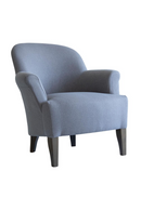 Blue Linen Lounge Armchair | Andrew Martin Victoria | Oroatrade.com
