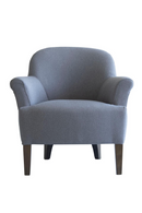 Blue Linen Lounge Armchair | Andrew Martin Victoria | Oroatrade.com