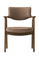 Taupe Leather Dining Chair | Andrew Martin Rutter | Oroatrade.com