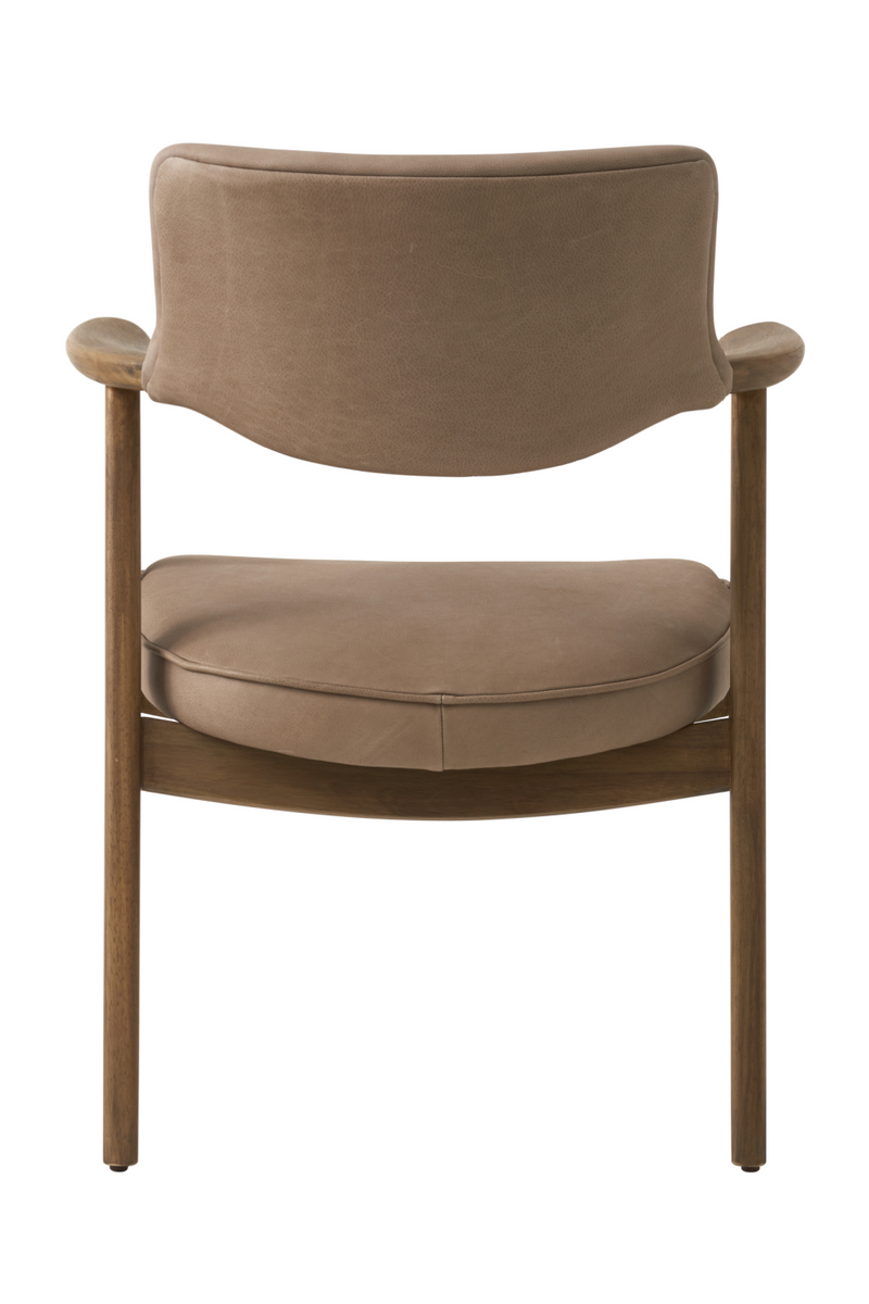 Taupe Leather Dining Chair | Andrew Martin Rutter | Oroatrade.com