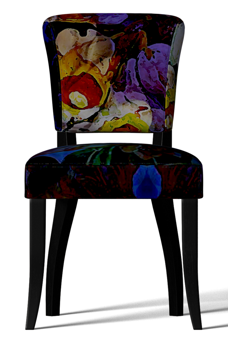 Printed Velvet Dining Chair | Andrew Martin Mimi | Oroatrade.com
