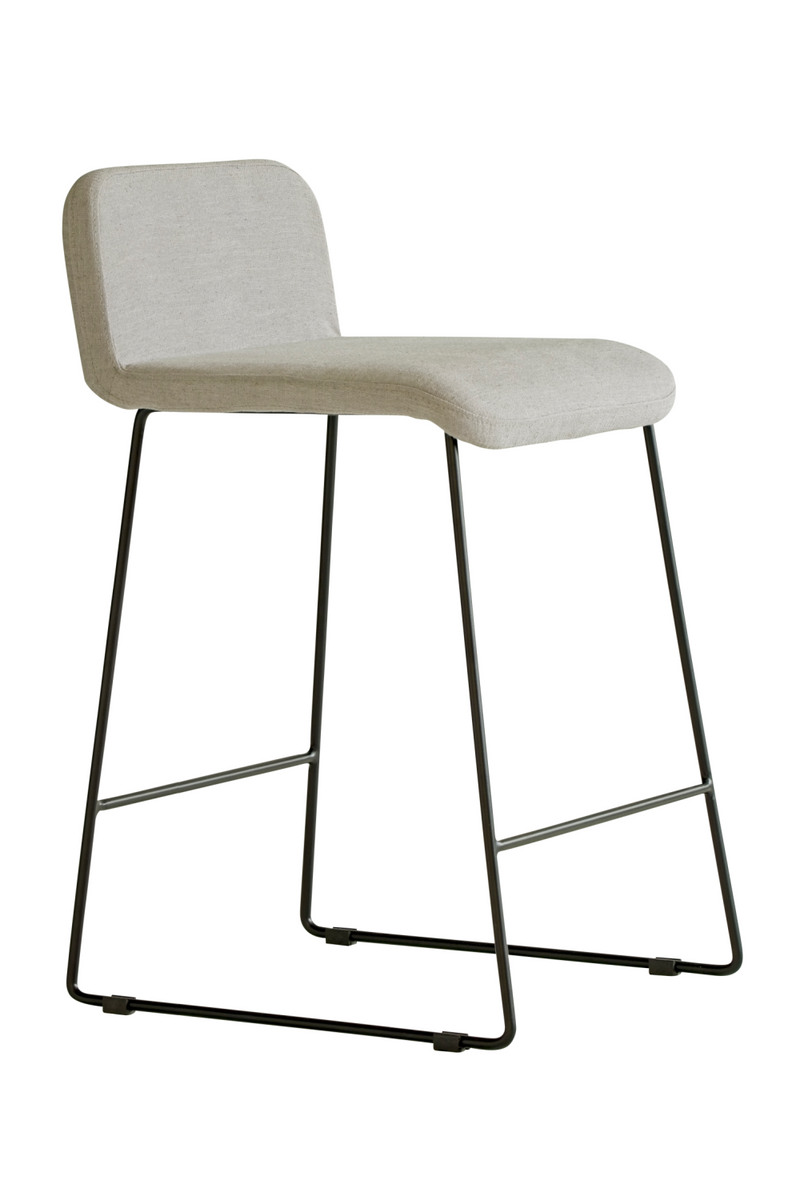 Gray Linen Bar Stool | Andrew Martin Lucy | Oroatrade.com