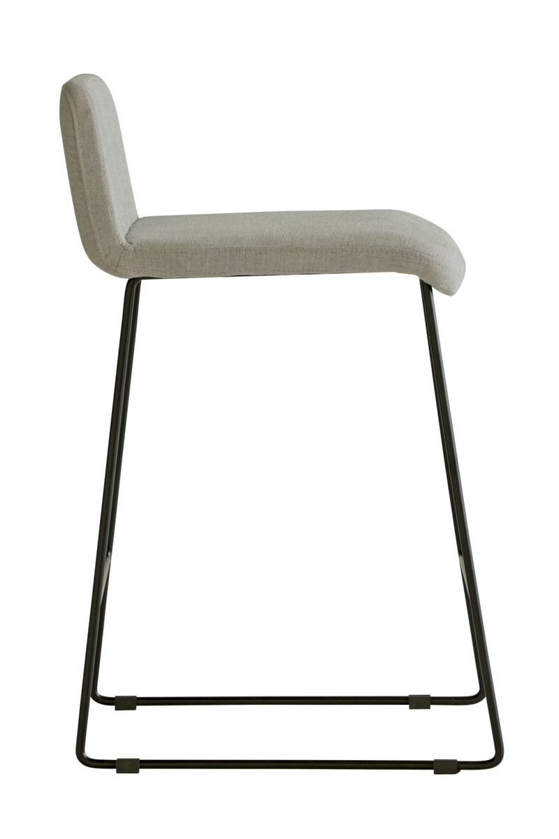 Gray Linen Bar Stool | Andrew Martin Lucy | Oroatrade.com