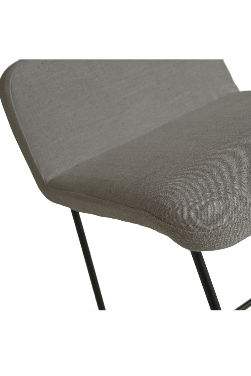 Gray Linen Bar Stool | Andrew Martin Lucy | Oroatrade.com