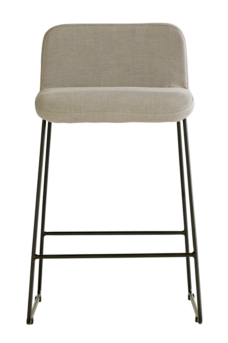 Gray Linen Bar Stool | Andrew Martin Lucy | Oroatrade.com