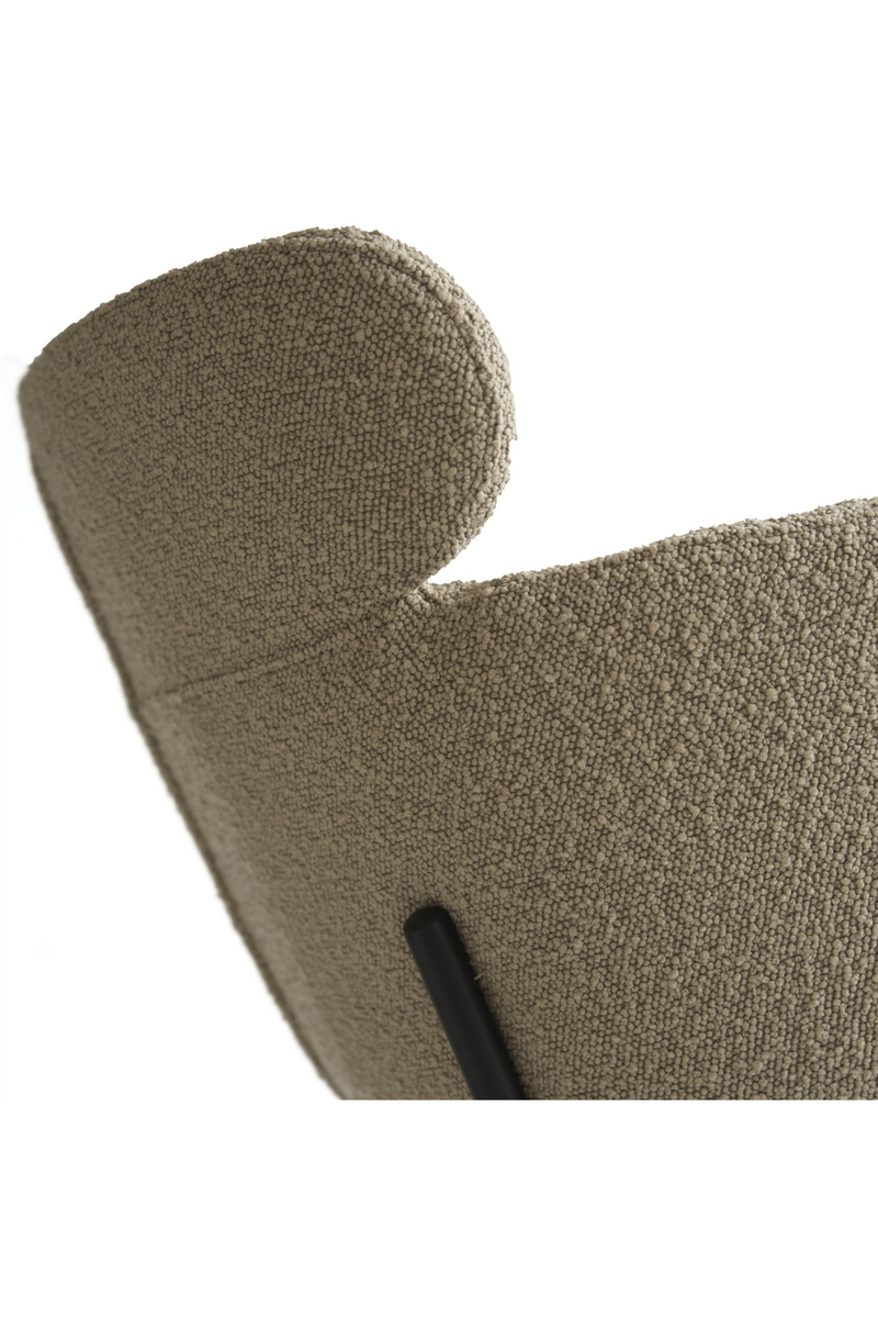 Beige Bouclé Tub Bar Stool | Andrew Martin Harry | Oroatrade.com