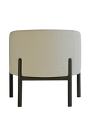 White Bouclé Tub Armchair | Andrew Martin Winnie | Oroatrade.com