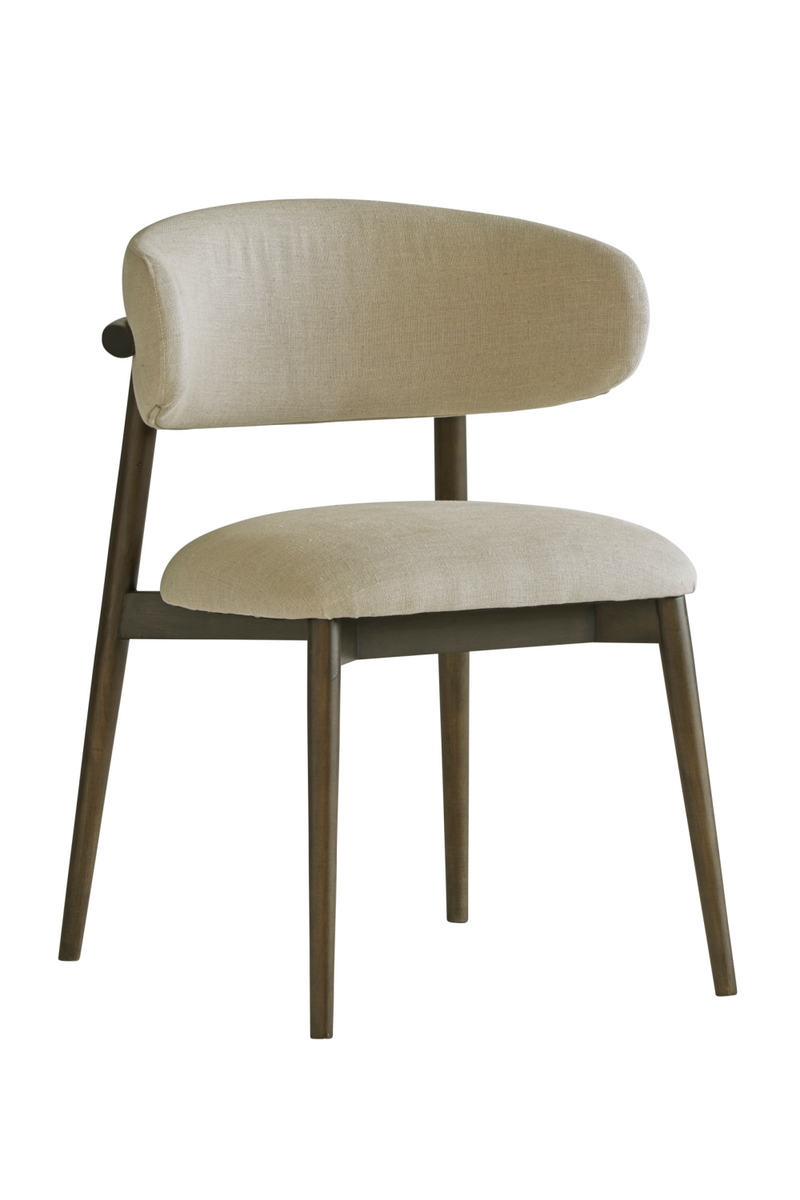 Light Brown Linen Dining Chair | Andrew Martin Kitty | Oroatrade.com