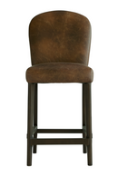 Brown Leather Bar Stool | Andrew Martin Nico | Oroatrade.com