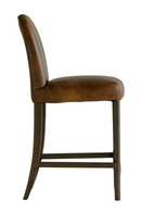 Brown Leather Bar Stool | Andrew Martin Nico | Oroatrade.com