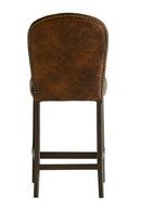 Brown Leather Bar Stool | Andrew Martin Nico | Oroatrade.com