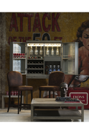 Brown Leather Bar Stool | Andrew Martin Nico | Oroatrade.com