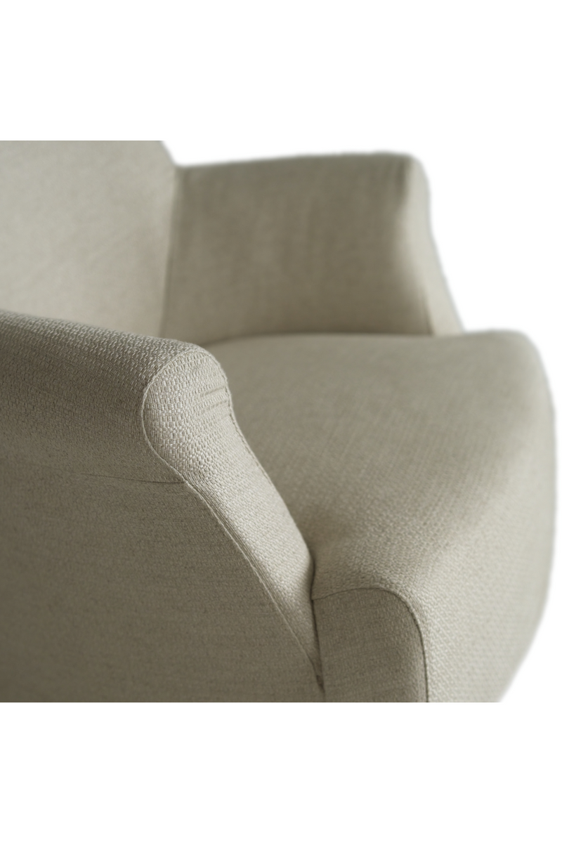 Taupe Linen Lounge Chair | Andrew Martin Victoria | Oroatrade.com