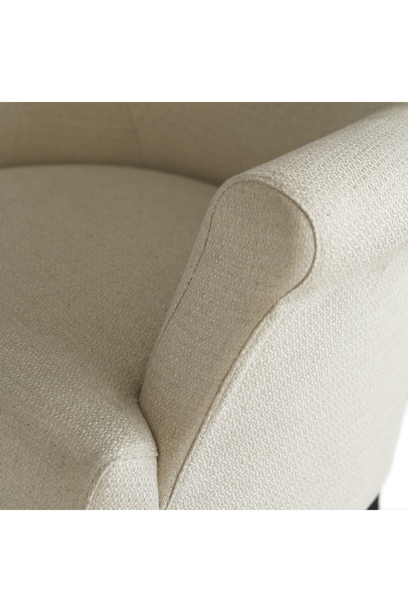 Taupe Linen Lounge Chair | Andrew Martin Victoria | Oroatrade.com