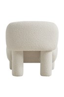 Off-White Bouclé Japandi Accent Chair | Andrew Martin Bella | Oroatrade.com