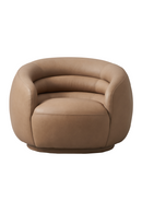 Taupe Leather Swivel Chair | Andrew Martin Haynes | Oroatrade.com