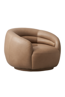 Taupe Leather Swivel Chair | Andrew Martin Haynes | Oroatrade.com