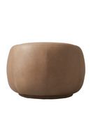 Taupe Leather Swivel Chair | Andrew Martin Haynes | Oroatrade.com