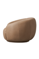Taupe Leather Swivel Chair | Andrew Martin Haynes | Oroatrade.com