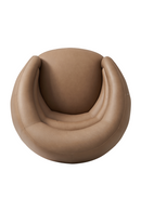 Taupe Leather Swivel Chair | Andrew Martin Haynes | Oroatrade.com