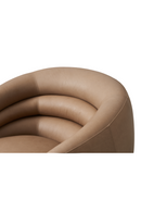 Taupe Leather Swivel Chair | Andrew Martin Haynes | Oroatrade.com