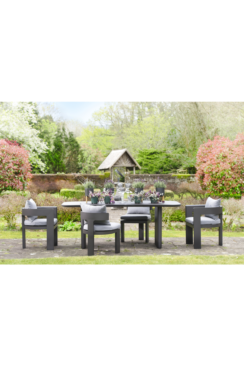 Dark Gray Outdoor Dining Chair | Andrew Martin Caicos | Oroatrade.com