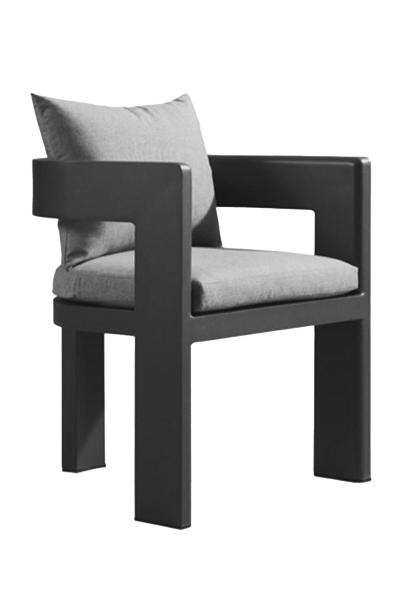 Dark Gray Outdoor Dining Armchair | Andrew Martin Caicos| Oroatrade.com