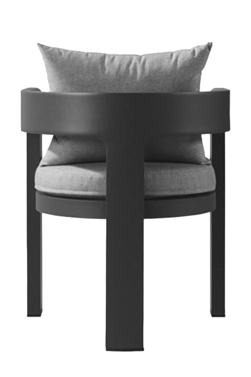 Dark Gray Outdoor Dining Armchair | Andrew Martin Caicos| Oroatrade.com