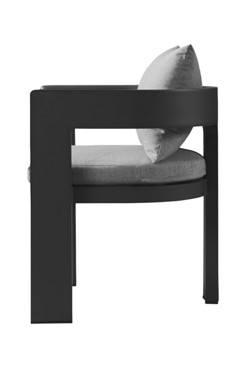 Dark Gray Outdoor Dining Armchair | Andrew Martin Caicos| Oroatrade.com