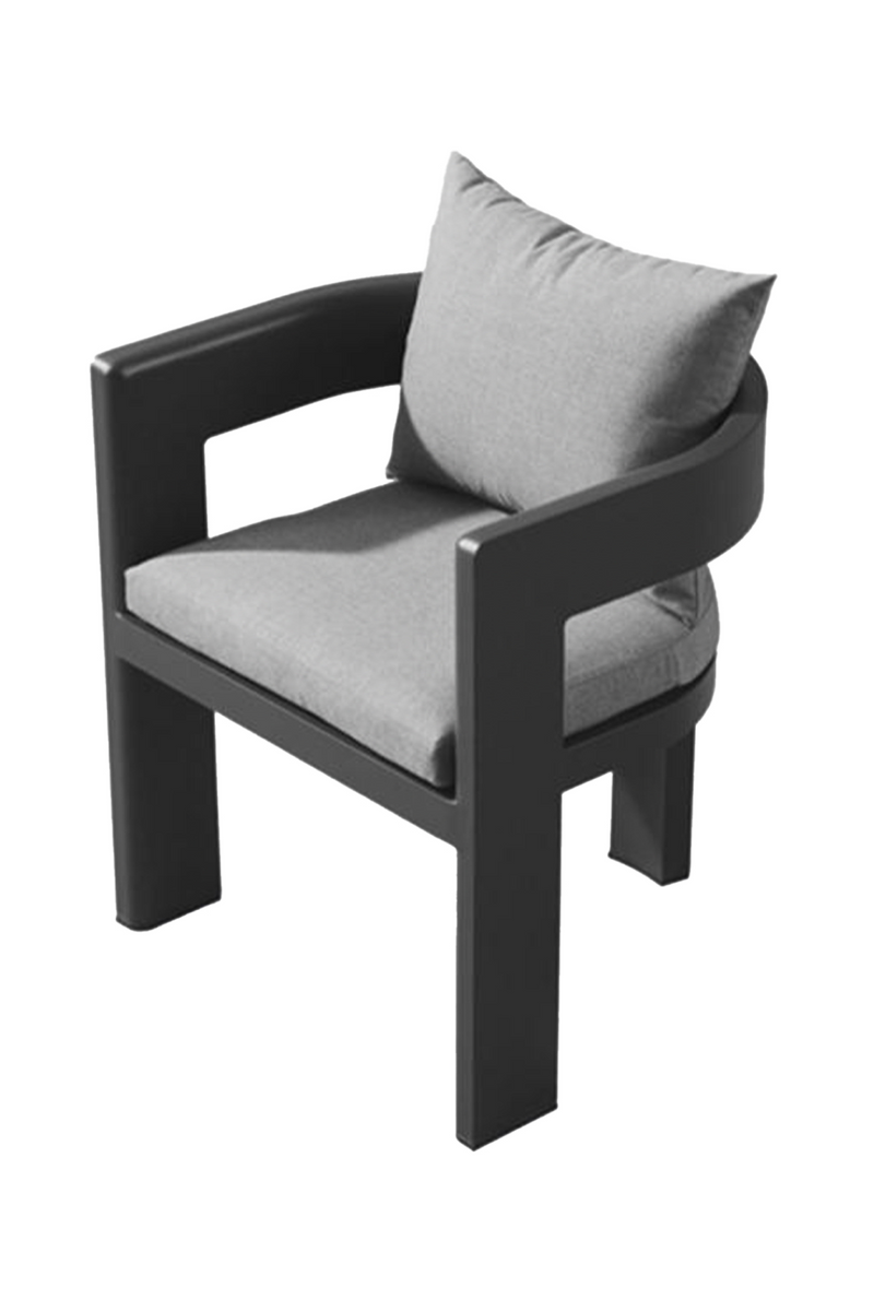 Dark Gray Outdoor Dining Armchair | Andrew Martin Caicos| Oroatrade.com