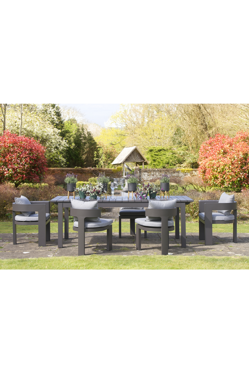 Dark Gray Outdoor Dining Armchair | Andrew Martin Caicos| Oroatrade.com