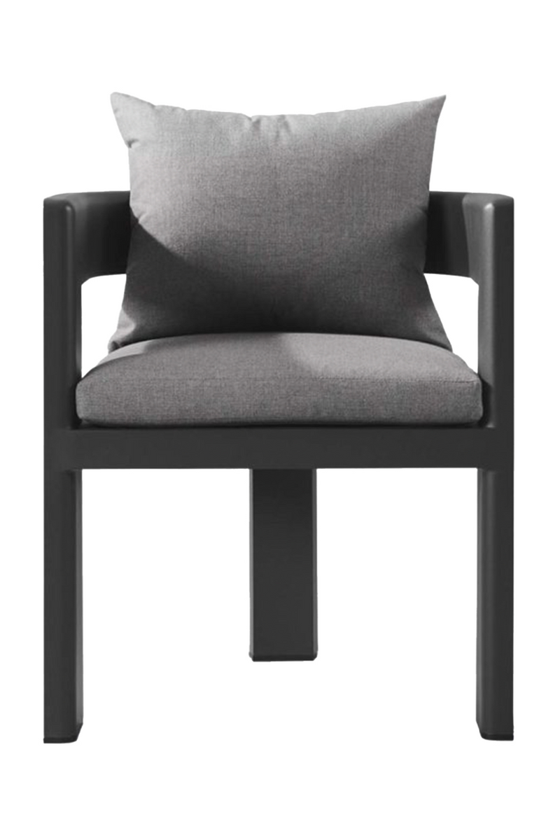 Dark Gray Outdoor Dining Armchair | Andrew Martin Caicos| Oroatrade.com