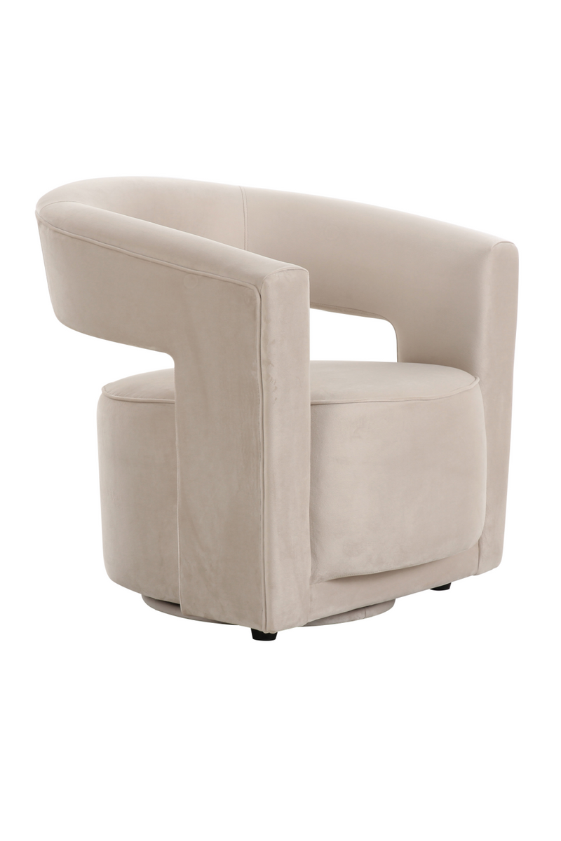 Gray Velvet Swivel Chair | Andrew Martin Madison | Oroatrade.com