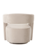 Gray Velvet Swivel Chair | Andrew Martin Madison | Oroatrade.com