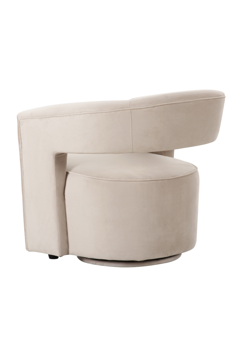 Gray Velvet Swivel Chair | Andrew Martin Madison | Oroatrade.com