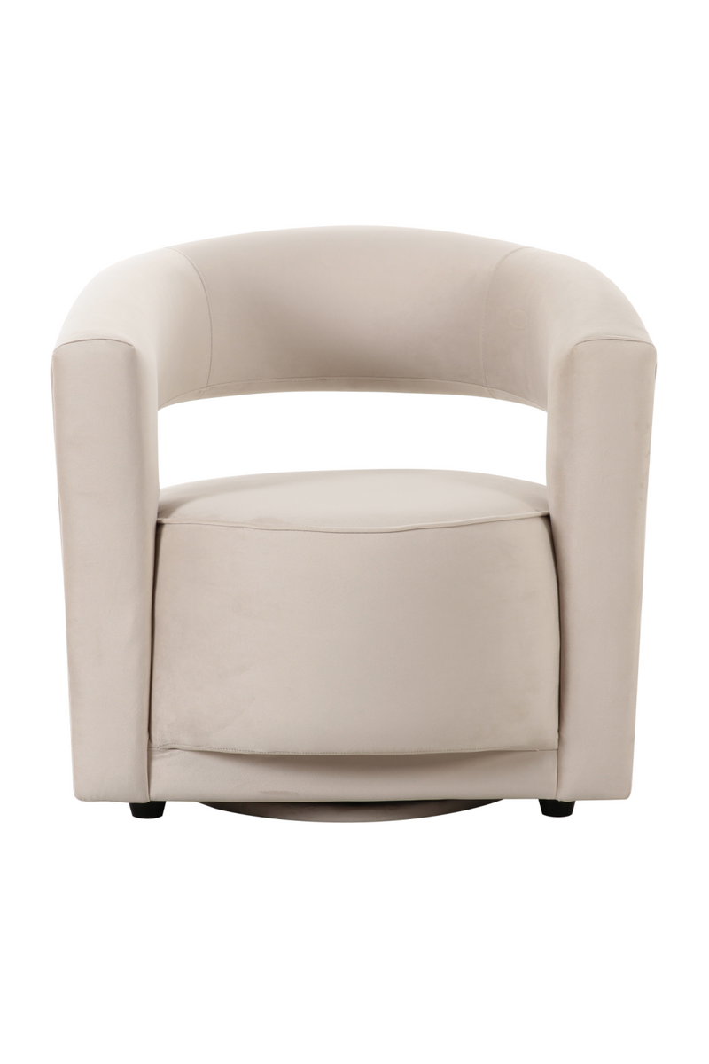 Gray Velvet Swivel Chair | Andrew Martin Madison | Oroatrade.com