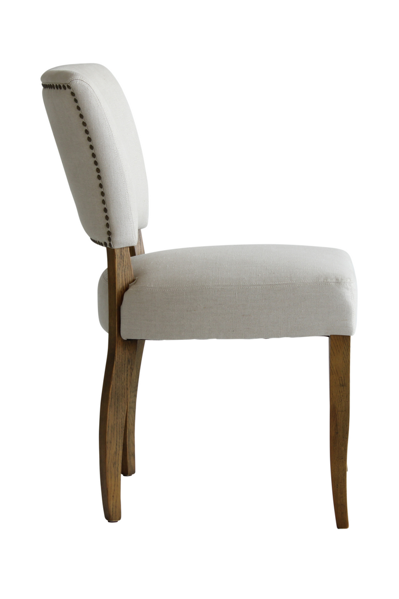 Linen Studded Dining Chair | Andrew Martin Frank | Oroatrade.com