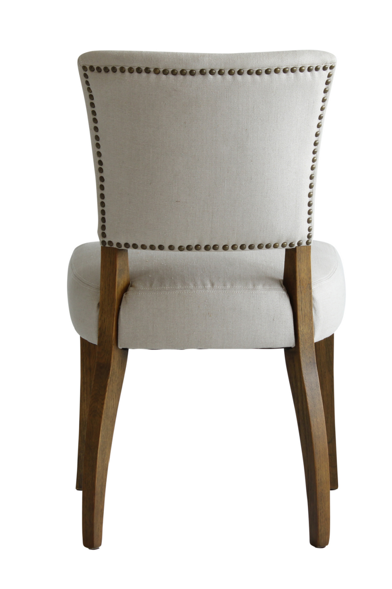 Linen Studded Dining Chair | Andrew Martin Frank | Oroatrade.com