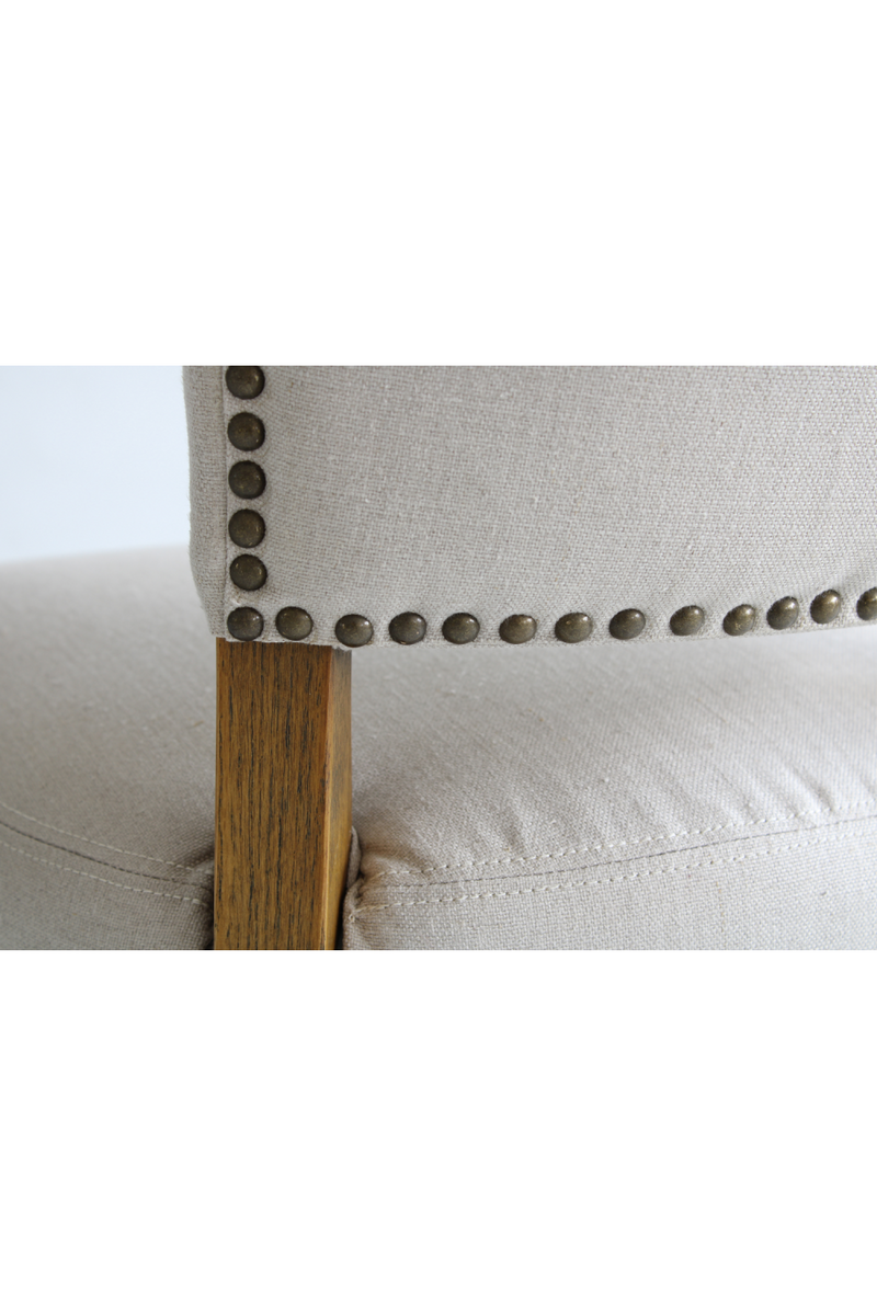 Linen Studded Dining Chair | Andrew Martin Frank | Oroatrade.com