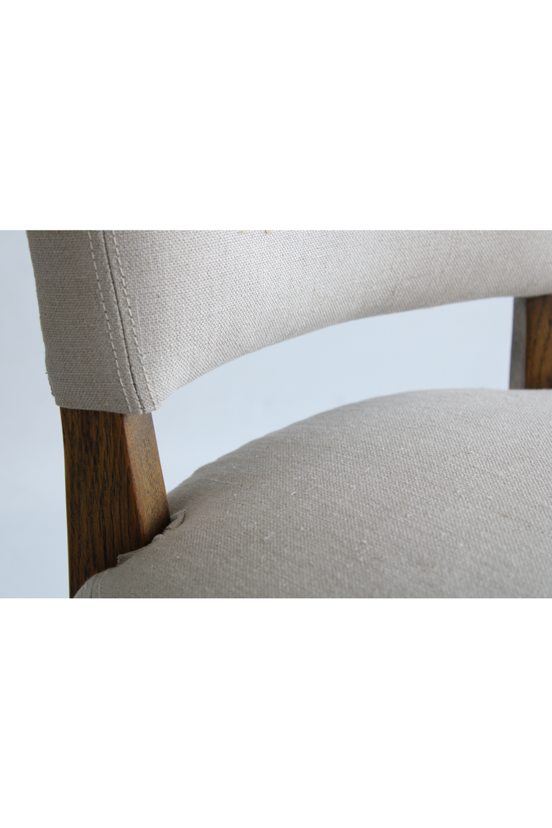 Linen Studded Dining Chair | Andrew Martin Frank | Oroatrade.com