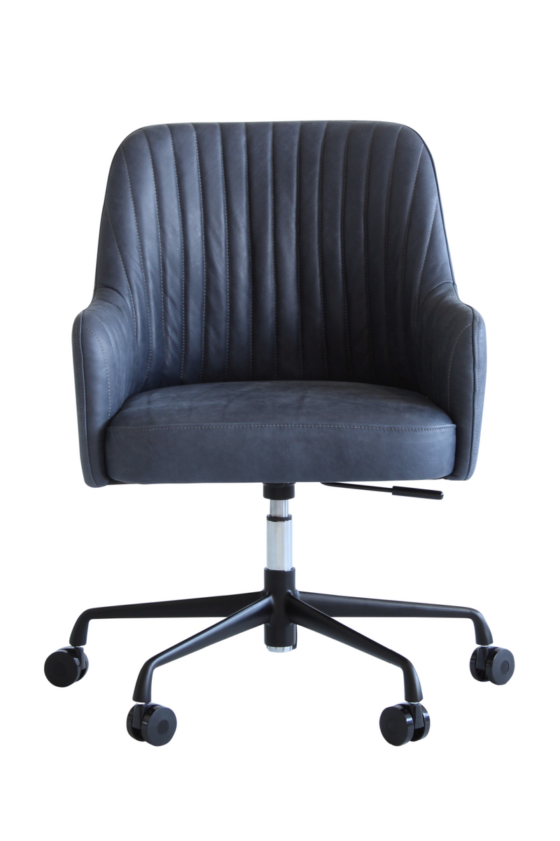 Adjustable Leather Swivel Desk Chair | Andrew Martin Freud | Oroatrade.com