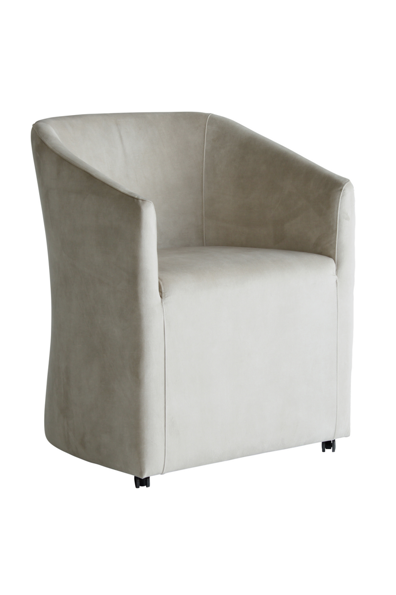 Gray Velvet Tub Dining Chair | Andrew Martin Ferdinand | Oroatrade.com