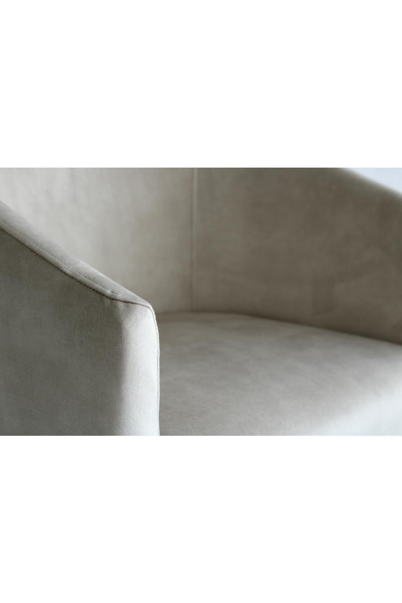 Gray Velvet Tub Dining Chair | Andrew Martin Ferdinand | Oroatrade.com