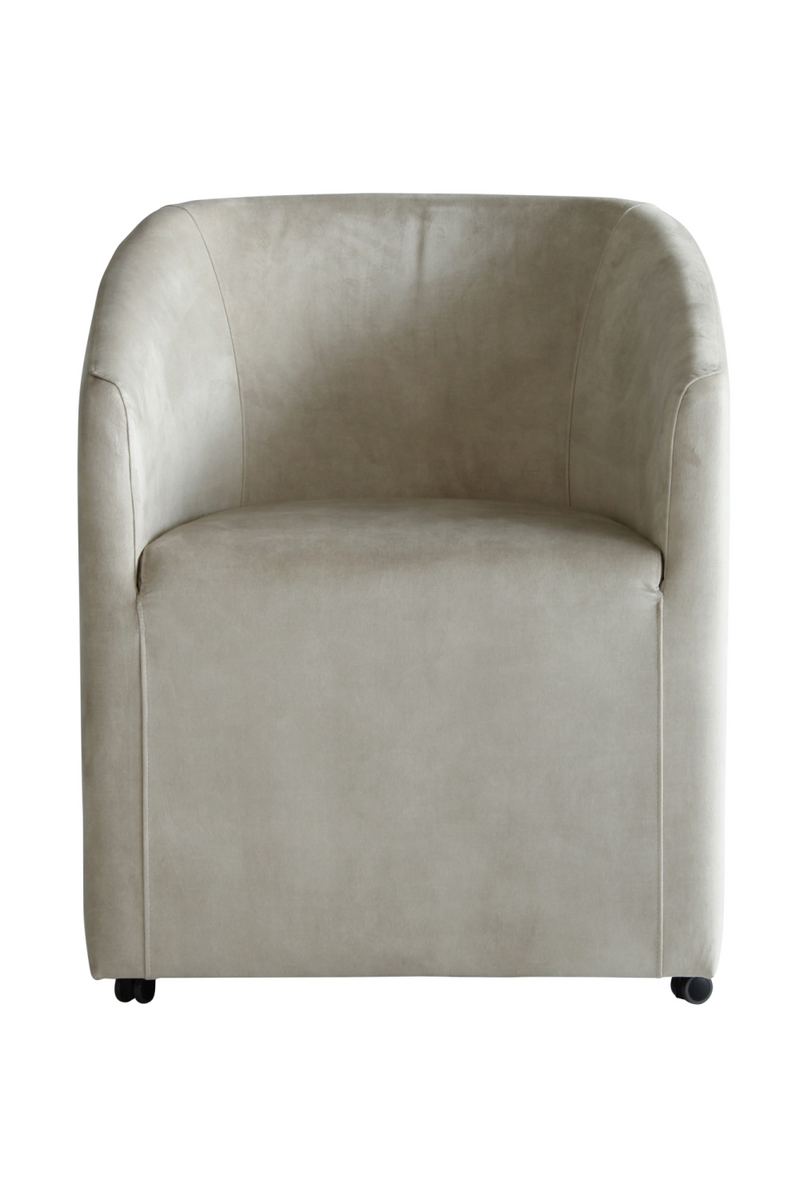 Gray Velvet Tub Dining Chair | Andrew Martin Ferdinand | Oroatrade.com