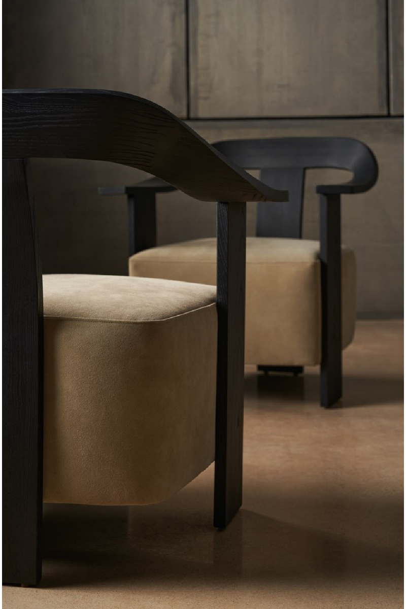 Suede Modern Accent Chair | Andrew Martin Luca | Oroatrade.com