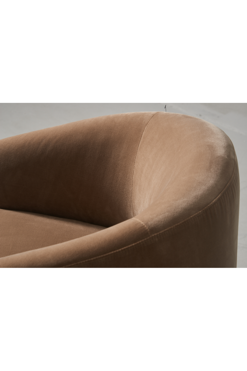 Beige Velvet Tub Dining Chair | Andrew Martin Alto | Oroatrade.com