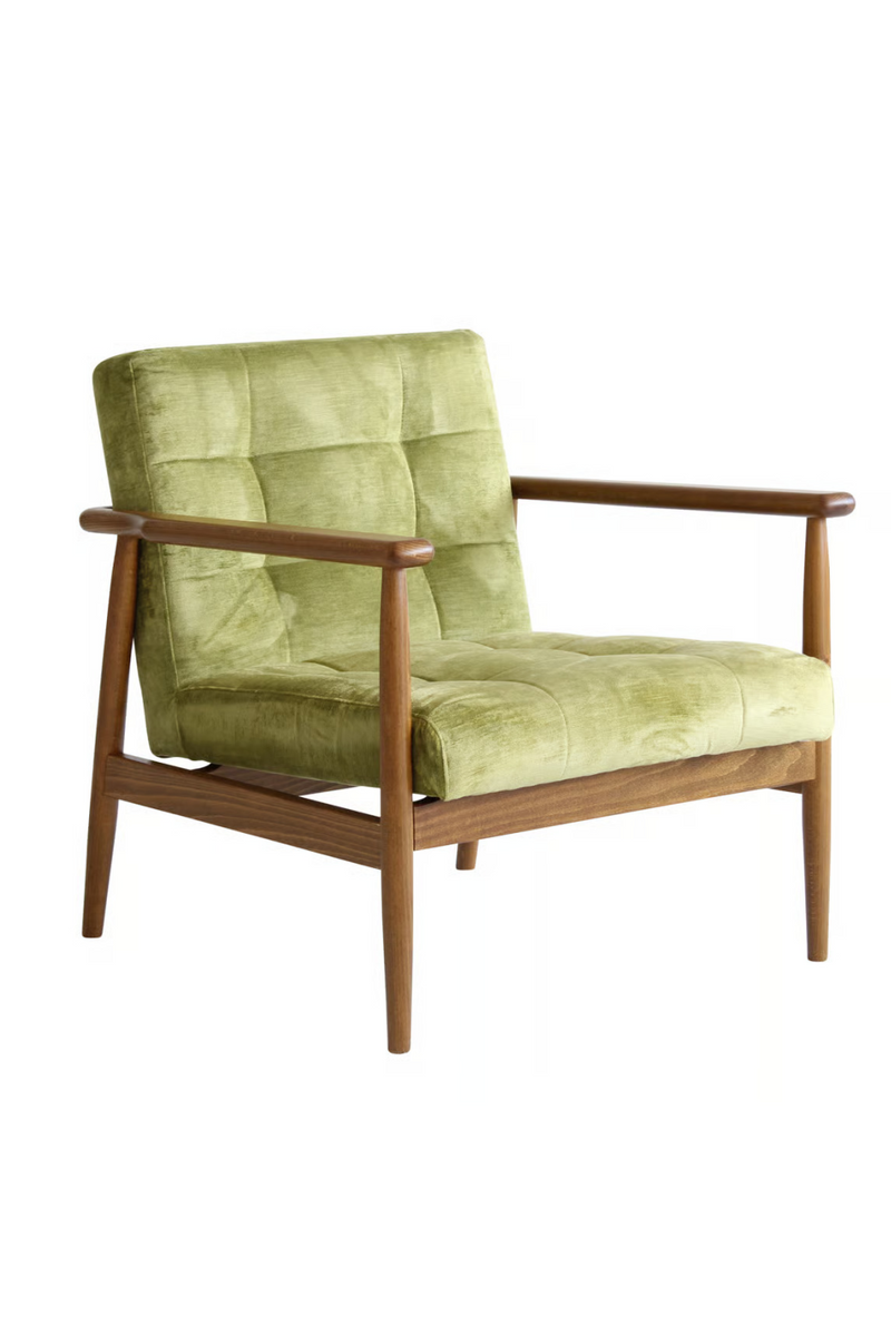 Velvet Mid-Century Lounge Armchair | Andrew Martin Roman