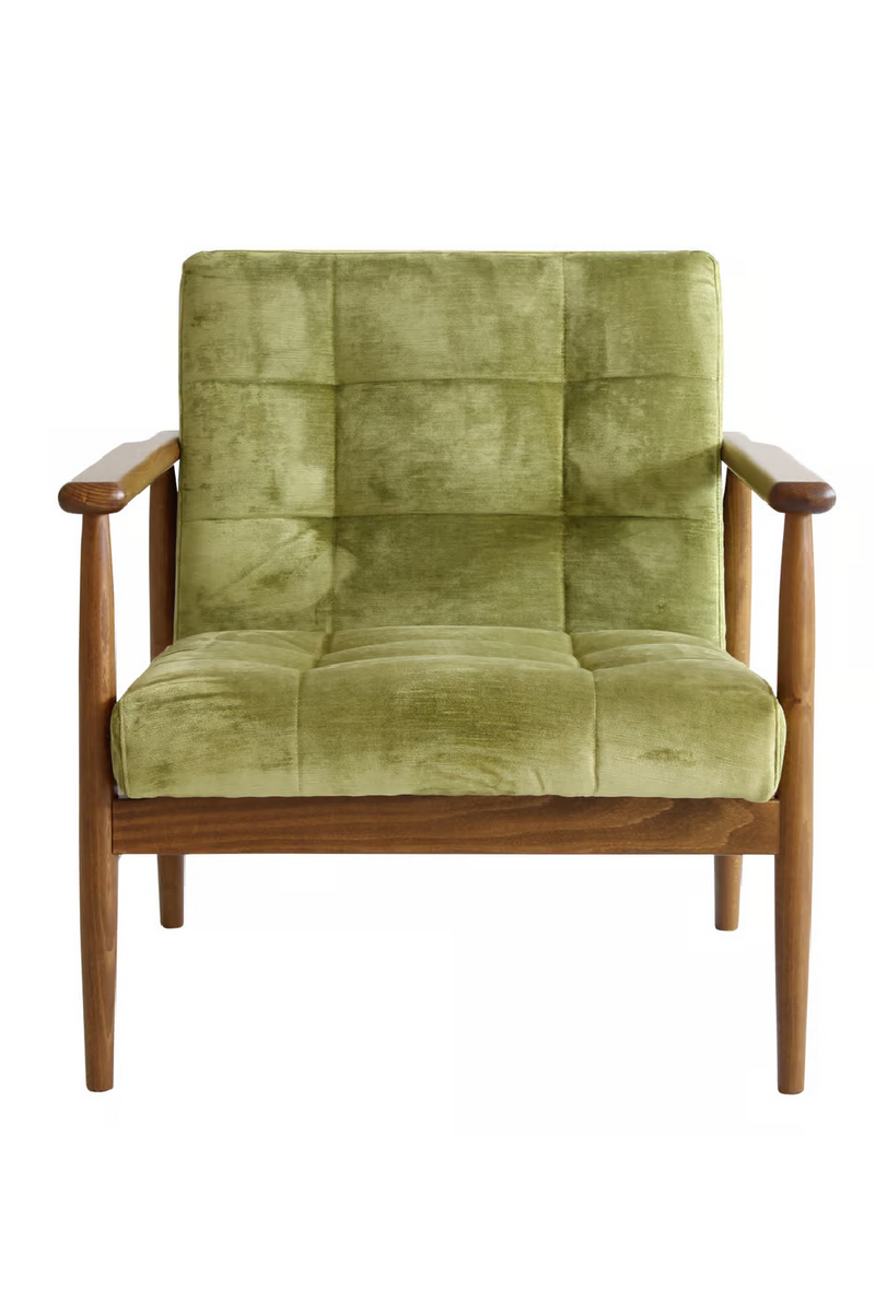 Velvet Mid-Century Lounge Armchair | Andrew Martin Roman