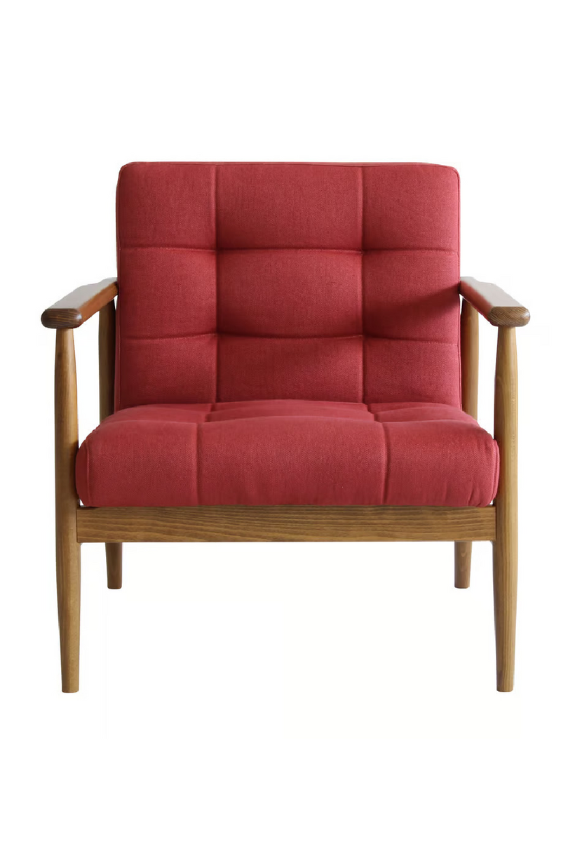 Velvet Mid-Century Lounge Armchair | Andrew Martin Roman