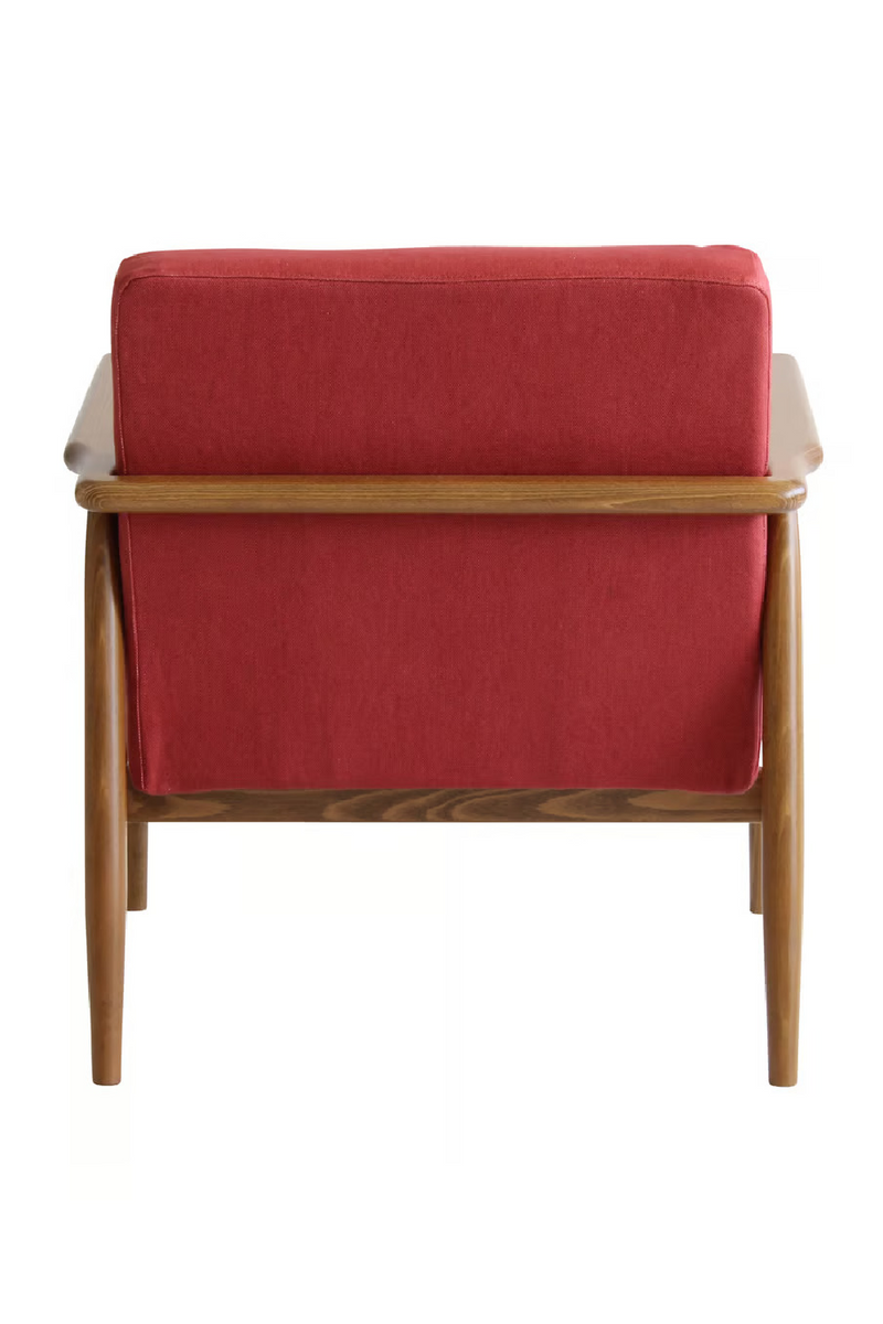 Velvet Mid-Century Lounge Armchair | Andrew Martin Roman